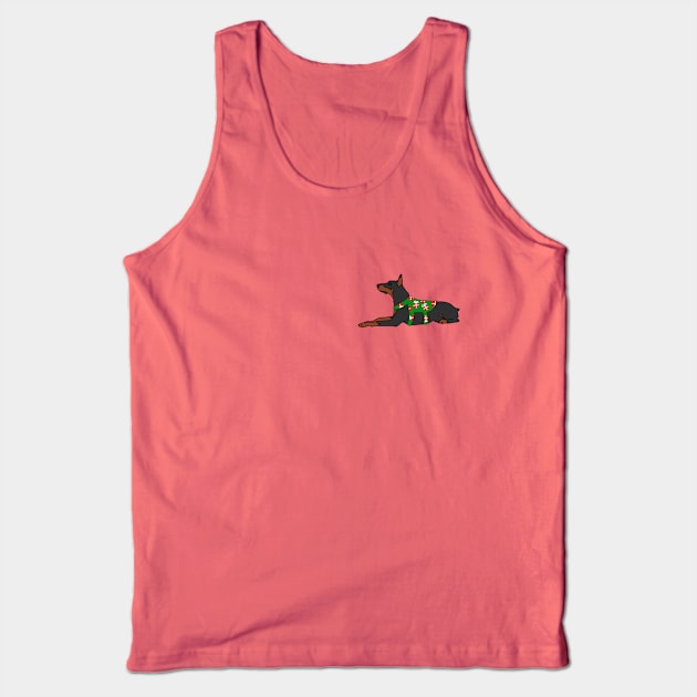 Holiday Doberman Tank Top by Art by Lex